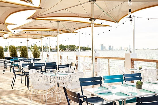 restaurants with boat docks Miami