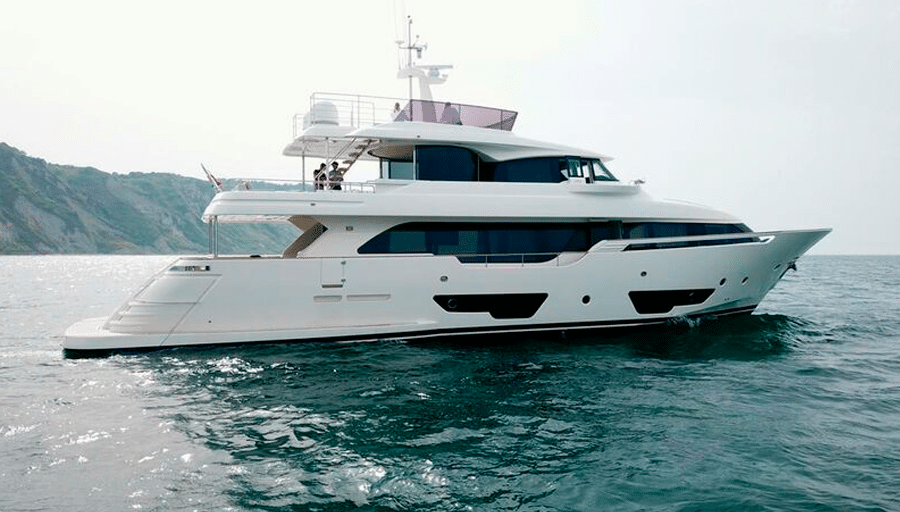 28m Custom Line motor yacht S-Cape sold and renamed