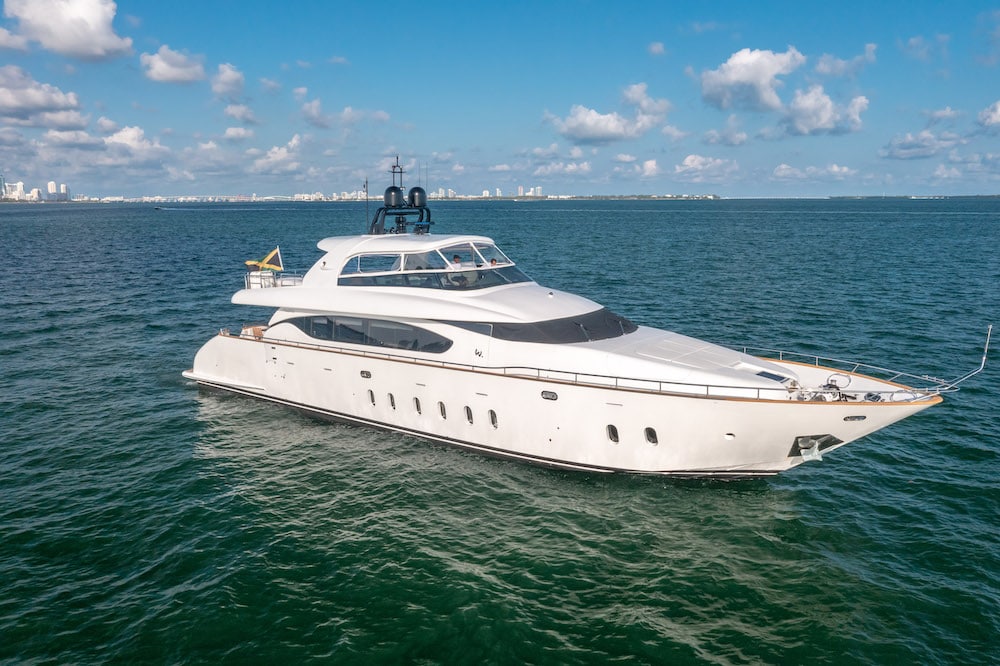 Boat of the Week: This Speedy 115-Foot Superyacht Comes With a Convertible Sky Lounge