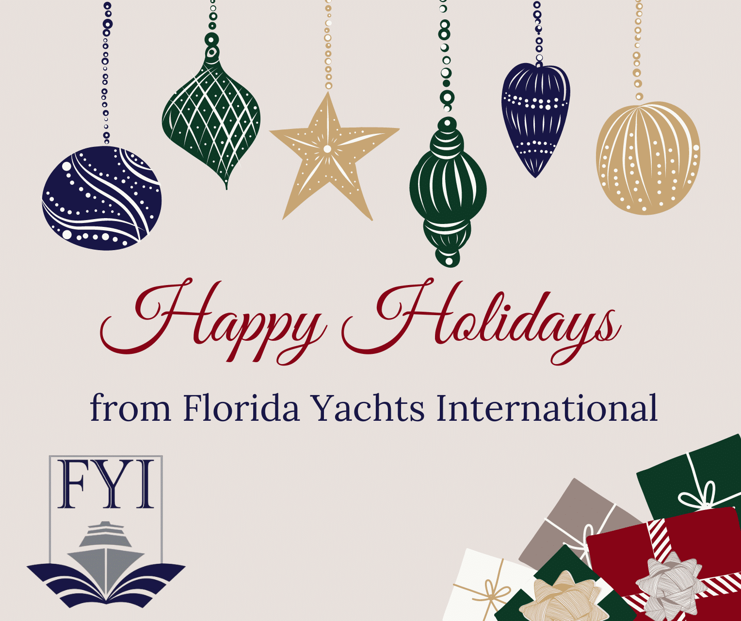 Happy Holiday Season from Florida Yachts International