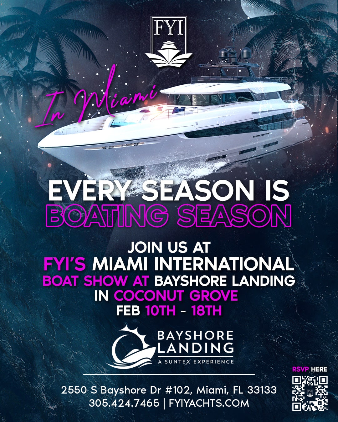 2024 FYI Miami International Boat Show at Bayshore Landing